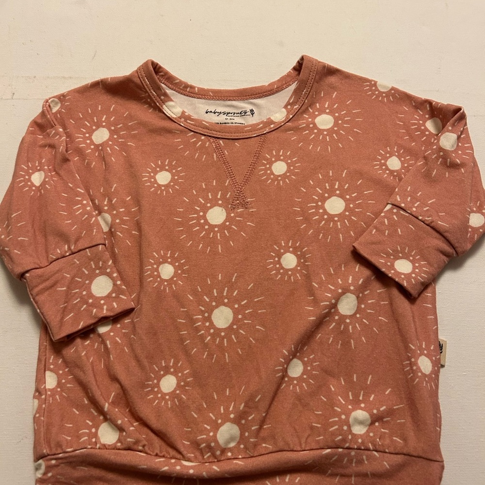 Kids' Dusty Rose Sun Print Sweatshirt